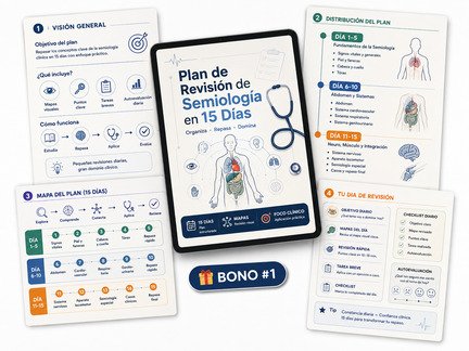 Bono 1: Plan de Repaso de Semiología en 15 Días